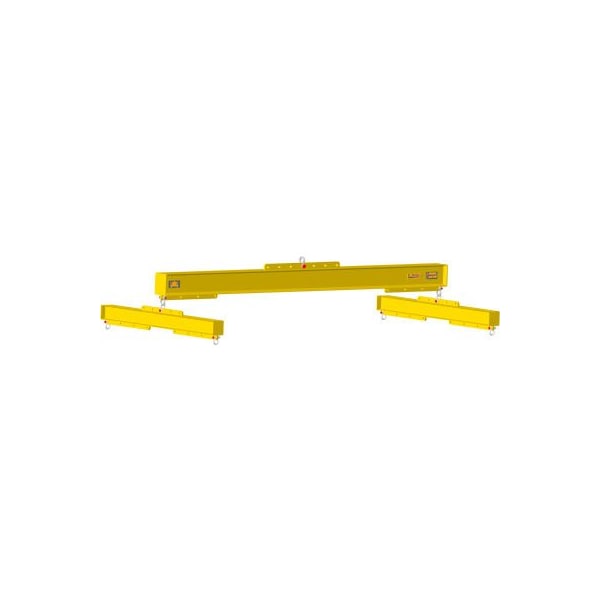Machining & Welding By Olsen M&W 72-120" Economy H-Beam Adjustable Length, Yellow, 126"L x 40"W x 36"H, 685lbs, 8000 Lb. Capacity 17607 - main